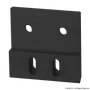 4524-Black | 10 to 15 Series 4 Hole - Rectangular Slotted Transition Flat Plate with Flush Offset - Image 1