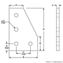 4150-Black | 10 Series 4 Hole - 90 Degree Angled Flat Plate - Image 2