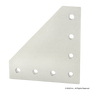 25-4152 | 25 Series 7 Hole - 90 Degree Angled Squared Flat Plate - Image 1