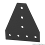 4112-Black | 10 Series 7 Hole - Tee Flat Plate - Image 1
