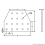 4422-Black | 15 Series 16 Hole - Tee Flat Plate - Image 2