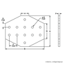 4360-Black | 15 Series 12 Hole - Cross Flat Plate - Image 2