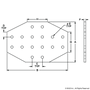 4370-Black | 15 Series 16 Hole - Cross Flat Plate - Image 2