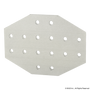 25-4170 | 25 Series 16 Hole - Cross Flat Plate - Image 1