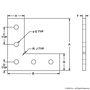 45-4481-Black | 45 Series 5 Hole - “L” Flat Plate - Image 2