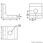 25-4119-Black | 25 Series 2 Hole - Inside Corner Bracket - Image 2