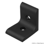 40-4302-Black | 40 Series 2 Hole - Inside Corner Bracket - Image 1