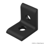 20-4119-Black | 20 Series 2 Hole - Inside Corner Bracket - Image 1