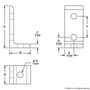 4176-Black | 10 Series 3 Hole - Inside Corner Bracket - Image 2