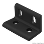 4260-Black | 10 Series 4 Hole - Wide Slotted Inside Corner Bracket - Image 1