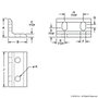 4290-Black | 15 Series 4 Hole - Wide Slotted Inside Corner Bracket - Image 2