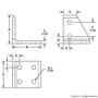 4309-Black | 15 Series 6 Hole - Left Aligned Inside Corner Bracket - Image 2