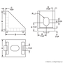 14053 | 20 Series 2 Hole - 20mm Slotted Inside Corner Bracket with Dual Support - Image 2