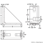 14070 | 30 Series 4 Hole - Inside Corner Bracket with Single Support - Image 2