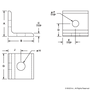 4509-Black | 10 to 15 Series 2 Hole - Lite Transition Inside Corner Bracket - Image 2