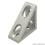 25-4136 | 25 Series 4 Hole - Tall Gusseted Inside Corner Bracket - Image 1