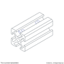 3280 | 1/4-20 Double Slide-in Economy T-Nut - Image 4