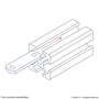 3879 | M8 Double Slide-in Economy T-Nut - Image 3