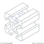 3205 | 10 Series 10-32 Standard Slide-in T-Nut - Image 4