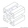 13055 | 5/16-18 Self-Aligning Slide-in T-Nut with Ball Spring - Image 4