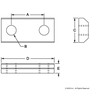 3086 | 10 Series 10-32 Double Anchor Slide-in T-Nut - Image 2