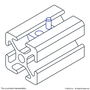 3875 | M5 Roll-In T-Nut with Flex Handle - Image 4