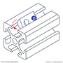 3311 | 5/16-18 Roll-In T-Nut with Set Screw - Image 3