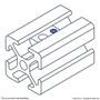 3781 | 10-32 Roll-In T-Nut with Set Screw - Image 4