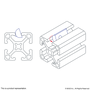 3919 | M4 Roll-In T-Nut with Ball Spring - Image 3