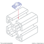 13118 | 30 Series M6 Standard Drop-in T-Nut - Image 3