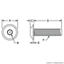 17-8425 | M8 x 25.00mm Flanged Button Head Socket Cap Screw (FBHSCS) - Image 2