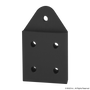 4394-Black | 15 Series 5 Hole - Recessed Triangular Pivot Plate - Image 1