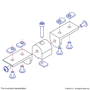 4354 | 15 Series 90 Degree Standard Structural Pivot Assembly with Dual "L" Arms - Image 3