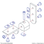 4358 | 15 Series 90 Degree Standard Structural Pivot Assembly with Straight and "L" Arm - Image 3