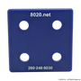 2050BLU | 15 Series End Cap with Push-In Fastener - Image 1