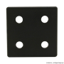 2050-Plain | 15 Series End Cap with Push-In Fastener - Image 1