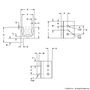 6815-Black | 15 Series 3 Slot Mount - Single Flange Short Standard Linear Bearing - Image 2