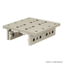 6534 | 15 Series 4 Slot Mount - Double Flange Long High-Cycle Linear Bearing with Brake Holes - Image 1