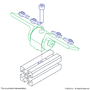 4321 | 15 Series Standard 0 Degree Dynamic Pivot Assembly with Dual "L" Arms - Image 3