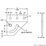 4133-Black | 10 Series 90 Degree Left Hand Pivot Bracket Plate - Image 2