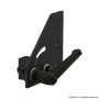 4139-Black | 10 Series 90 Degree Left Hand Pivot Bracket Assembly with "L" Handle - Image 1