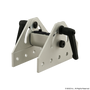 4055 | 10 Series 180 Degree Wide Double Pivot Bracket Assembly with "L" Handle - Image 1
