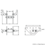 4055 | 10 Series 180 Degree Wide Double Pivot Bracket Assembly with "L" Handle - Image 2