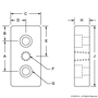 40-2150 | 40 Series 3-Hole Pressure Manifold Feed Plate - Image 2