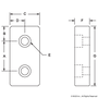 2341-Black | 10 Series 2-Hole Pressure Manifold Stopper Plate - Image 2