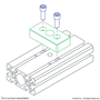 2341-Black | 10 Series 2-Hole Pressure Manifold Stopper Plate - Image 3