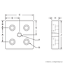 2160-Black | 15 Series 5-Hole Square Pressure Manifold Feed Plate - Image 2