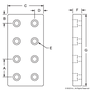 2448-Black | 10 Series 8-Hole Pressure Manifold Stopper Plate - Image 2