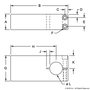 5400-Black | 10 Series 1" Single Shaft Blank Stanchion Mounting Plate - Image 2