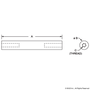 9822 | 3/4" Connector Rod x 13.375" with 16.5" Between Frame - Image 2